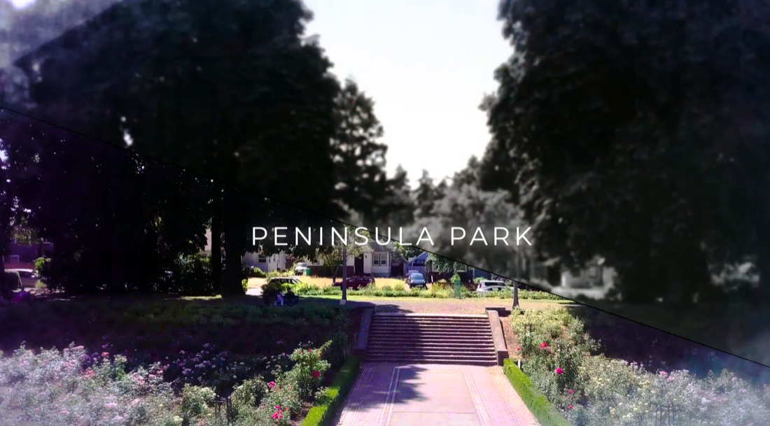 Aerial Footage of Peninsula Park in Portland, Oregon [Video]